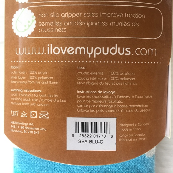 Pudus Slipper Socks w/ seashell detail: NEW - Picture 4 of 5